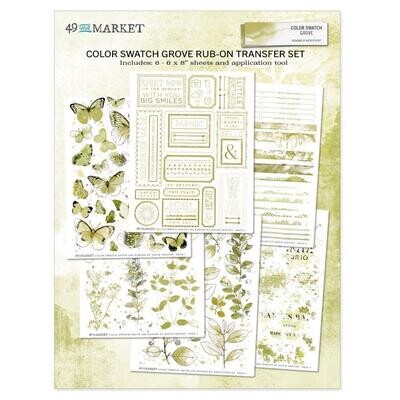 49 &amp; Market - Colour Swatch - Grove Collection - Rub On Transfers - 6&quot; x 8&quot; - CSG24685 - 6 sheets