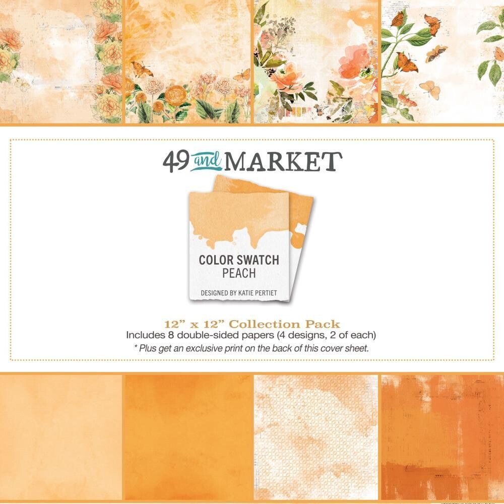 49 & Market - Colour Swatch - Peach Collection - 12"x 12" Paper Pack - CSP24890 - 8 sheets