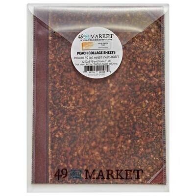 49 &amp; Market - Colour Swatch - Peach Collection - Collage Sheets - CSP25125 - 40 pcs