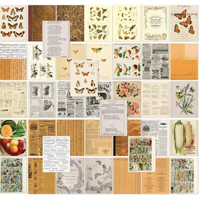 49 &amp; Market - Colour Swatch - Peach Collection - Collage Sheets - CSP25125 - 40 pcs