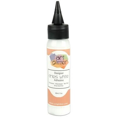 Art Institute Glitter - Designer Dries White - Liquid Glue - 2OZ - 60mls - DDW
