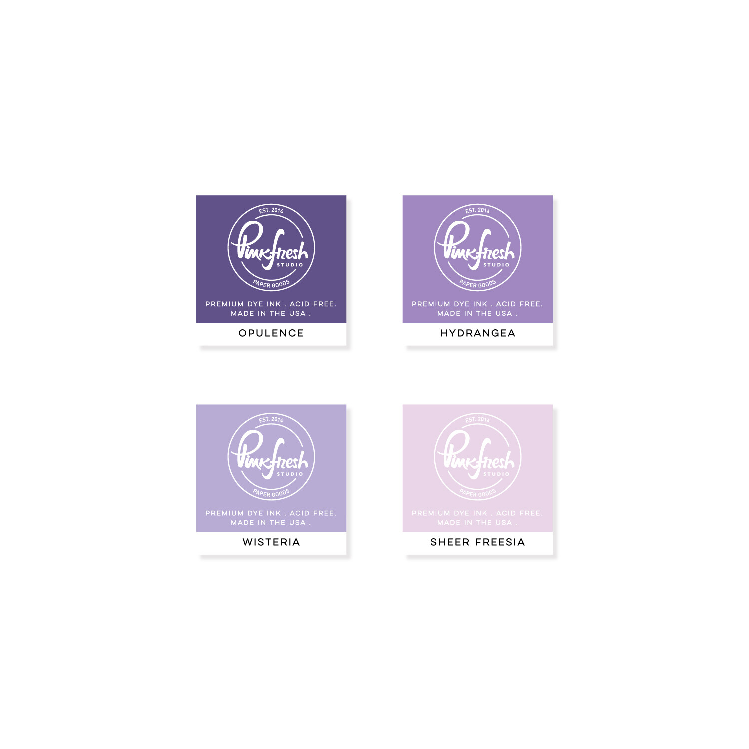 PinkFresh Studio - Dye Ink Cubes - Set of Four - Napa Valley - PFDIC18