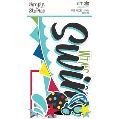 Simple Stories - Swim - Page Pieces - SSPP15942 - 14pcs