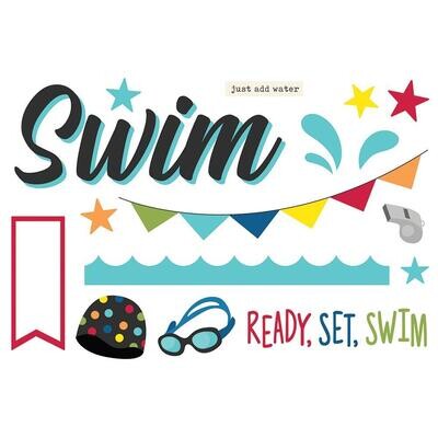 Simple Stories - Swim - Page Pieces - SSPP15942 - 14pcs