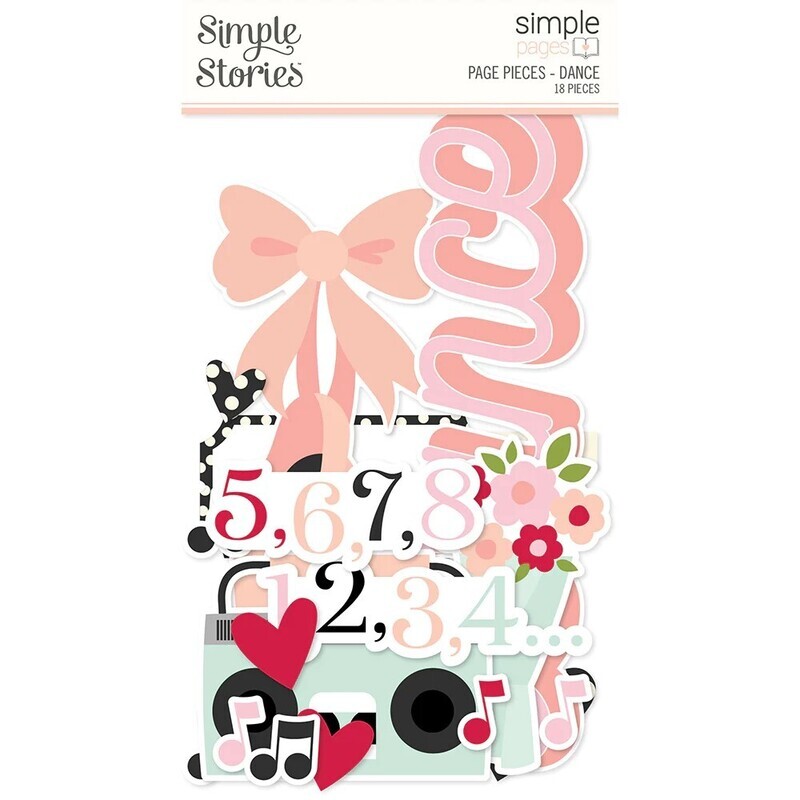 Simple Stories -  Dance - Page Pieces - SSPP15935 - 14pcs