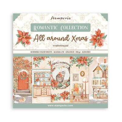 Stamperia - Romantic Collection - All Around Christmas - 12 x 12 Paper Pack - SBBL140