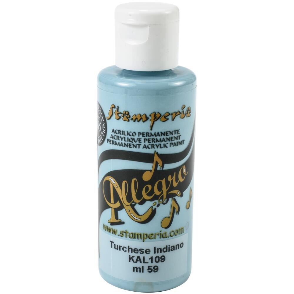 Stamperia - Allegro Paint - Indian Turquoise - 60ML - KAL109