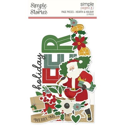 Simple Stories - Hearth &amp; Holiday - Page Pieces - HEHO18230 - 13pcs