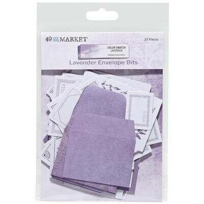 49 &amp; Market - Colour Swatch - Lavender Collection - Envelope Bits - CSL41480 - 37 pcs