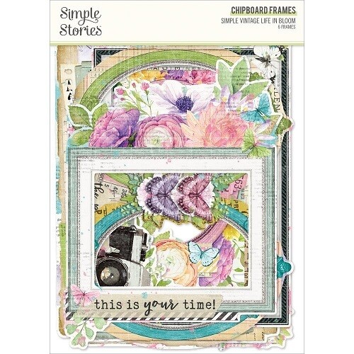 Simple Stories - Simple Vintage - Life In Bloom Collection - Chipboard Frames - SVL19733 - 6 pcs