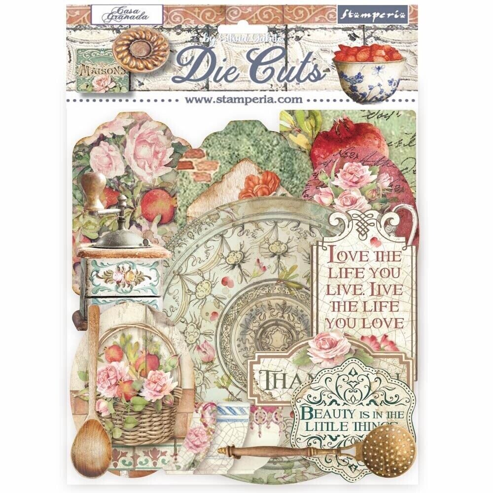 Stamperia - Casa Granada Collection - Die Cuts - DFLDC53 - 36pcs