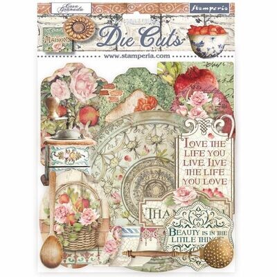 Stamperia - Casa Granada Collection - Die Cuts - DFLDC53 - 36pcs