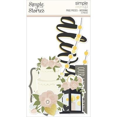 Simple Stories - Wedding - Page Pieces - SSSPPP15912 - 15pcs