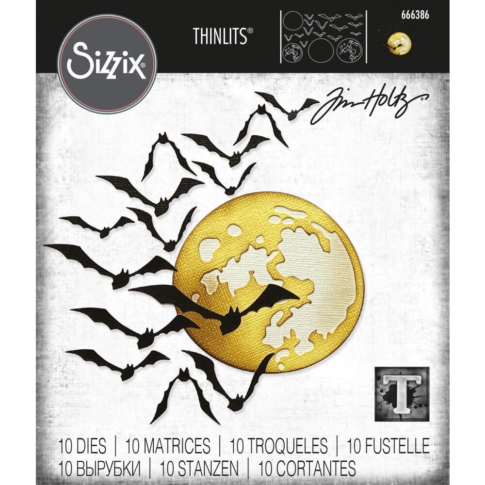 Sizzix &amp; Tim Holtz - Thinlits Dies - Moonlight - 666386 - 3 pcs