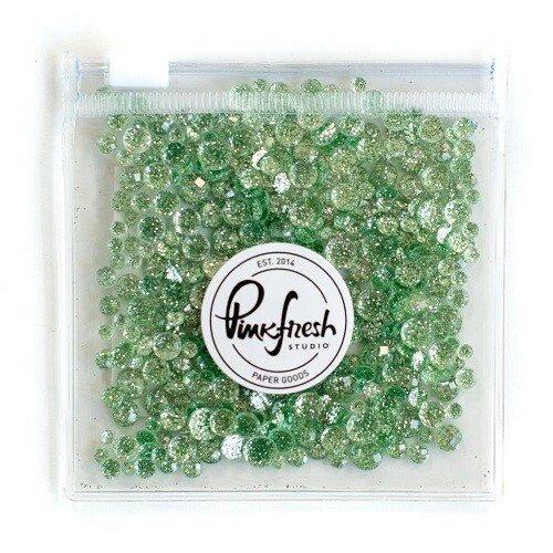 PinkFresh Studio - Glitter Drops - Leaf - PF096ES