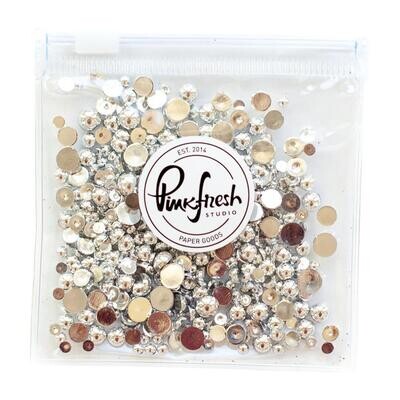 PinkFresh Studio - Metallic Pearls - Silver - PF074ES
