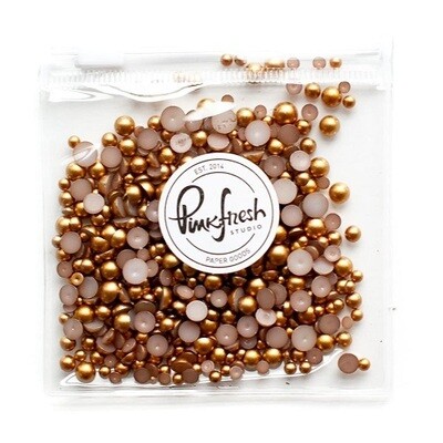 PinkFresh Studio - Metallic Pearls - Matte Gold - PF084ES