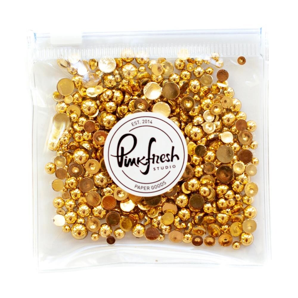 PinkFresh Studio - Metallic Pearls - Gold - PF073ES