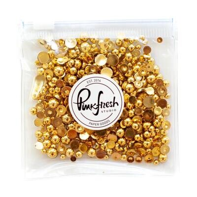 PinkFresh Studio - Metallic Pearls - Gold - PF073ES