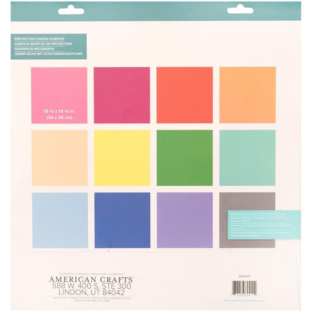 We R Memory Keepers - Shotbox - Backgrounds - 660411 - 34cm x 34cm - 12pcs