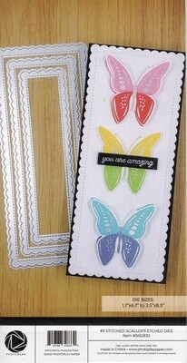 Photoplay - Slimline - #9 Stitched Scallops Etched Die - SIS 2833