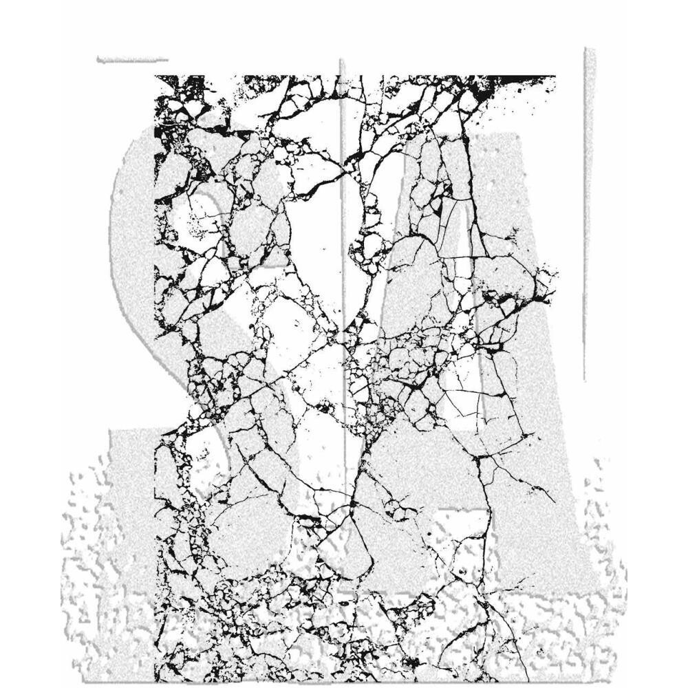 Art Gone Wild & Tim Holtz - Rubber Stamp - Shattered Inc. Grid Block - CMS466