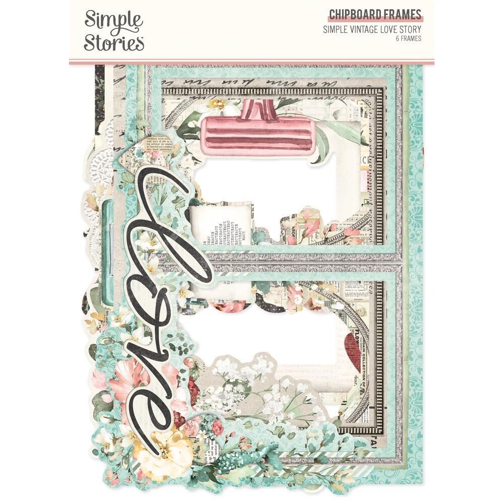 Simple Stories - Simple Vintage - Love Story Collection - Chipboard Frames - VLO21427 - 6pcs