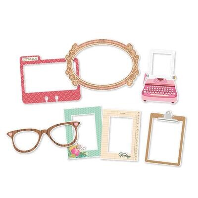 Simple Stories - Noteworthy Collection - Chipboard Frames - NTW21325 - 6 pcs