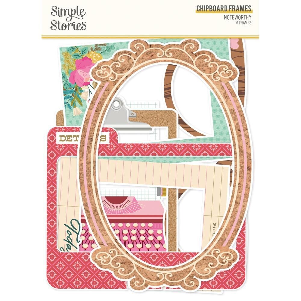 Simple Stories - Noteworthy Collection - Chipboard Frames - NTW21325 - 6 pcs