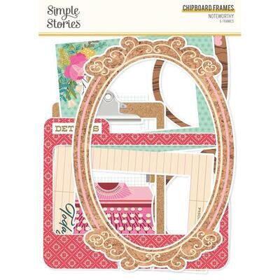 Simple Stories - Noteworthy Collection - Chipboard Frames - NTW21325 - 6 pcs