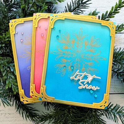 PinkFresh Studio - Essentials Collection - Die Set - Ornate Rectangles - PF120ES - 2pcs