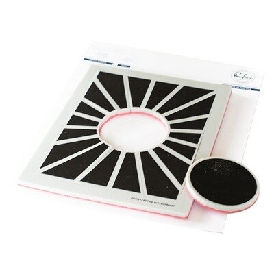 PinkFresh Studio - Cling Rubber Stamps - Pop Out - Sunburst - PFCR1720