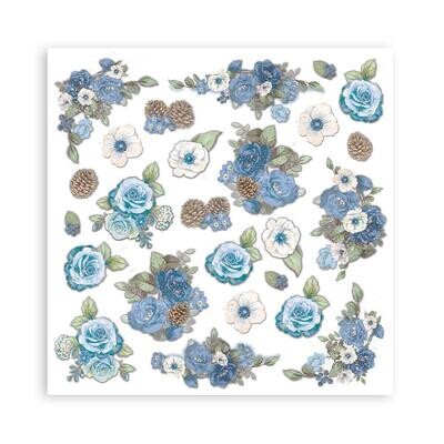 Stamperia - Blue Land Collection - 12 x 12 Paper pack - SBBL47 - 10 sheets
