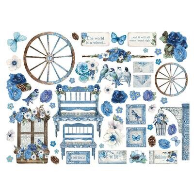 Stamperia - Blue Land Collection - Die Cuts - DFLDC79