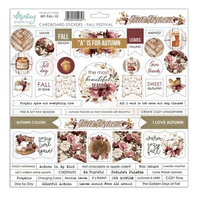 Mintay - Chipboard Stickers - 12 x 12 - Fall Festival