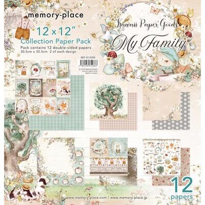 Memory Place - My Family Collection - 12&quot; x 12&quot; Paper Pack - MP-61266 - 12 sheets