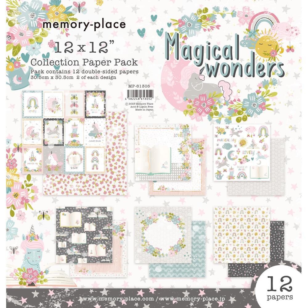 Memory Place - Magical Wonders Collection - 12&quot; x 12&quot; Paper Pack - MP-61305 - 12 sheets