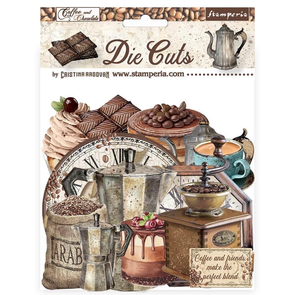 Stamperia - Coffee and Chocolate Collection - Die Cuts - DFLDC87
