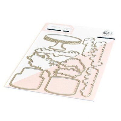 PinkFresh Studio - Celebrate In Style Bundle - Stencil &amp; Die Only - 133621,  &amp; 133721