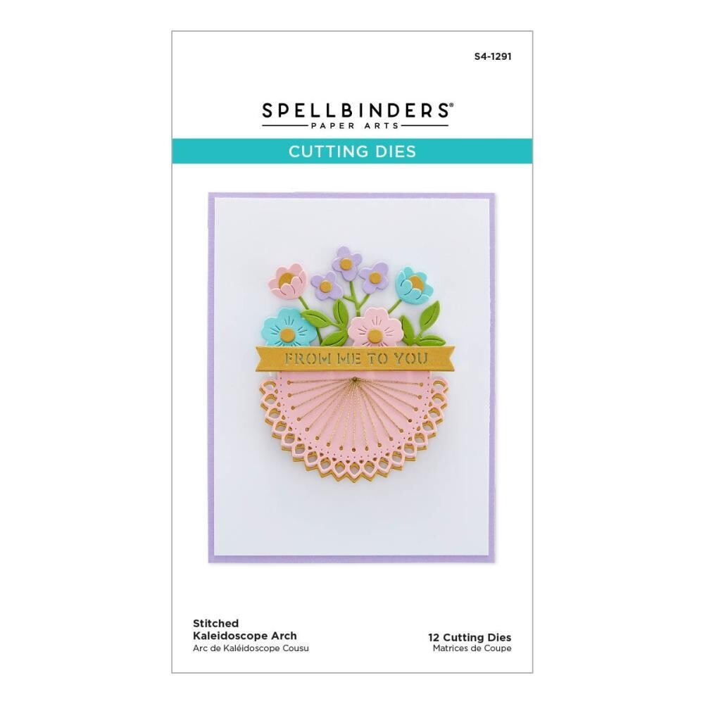 Spellbinders  Paper Arts - Stitched Kaleidoscope Arch - Die Set - S4-1291 - 12 pcs