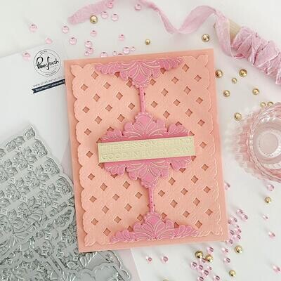 PinkFresh Studio - Deco Sentiment Backdrop - Die Set - 216423