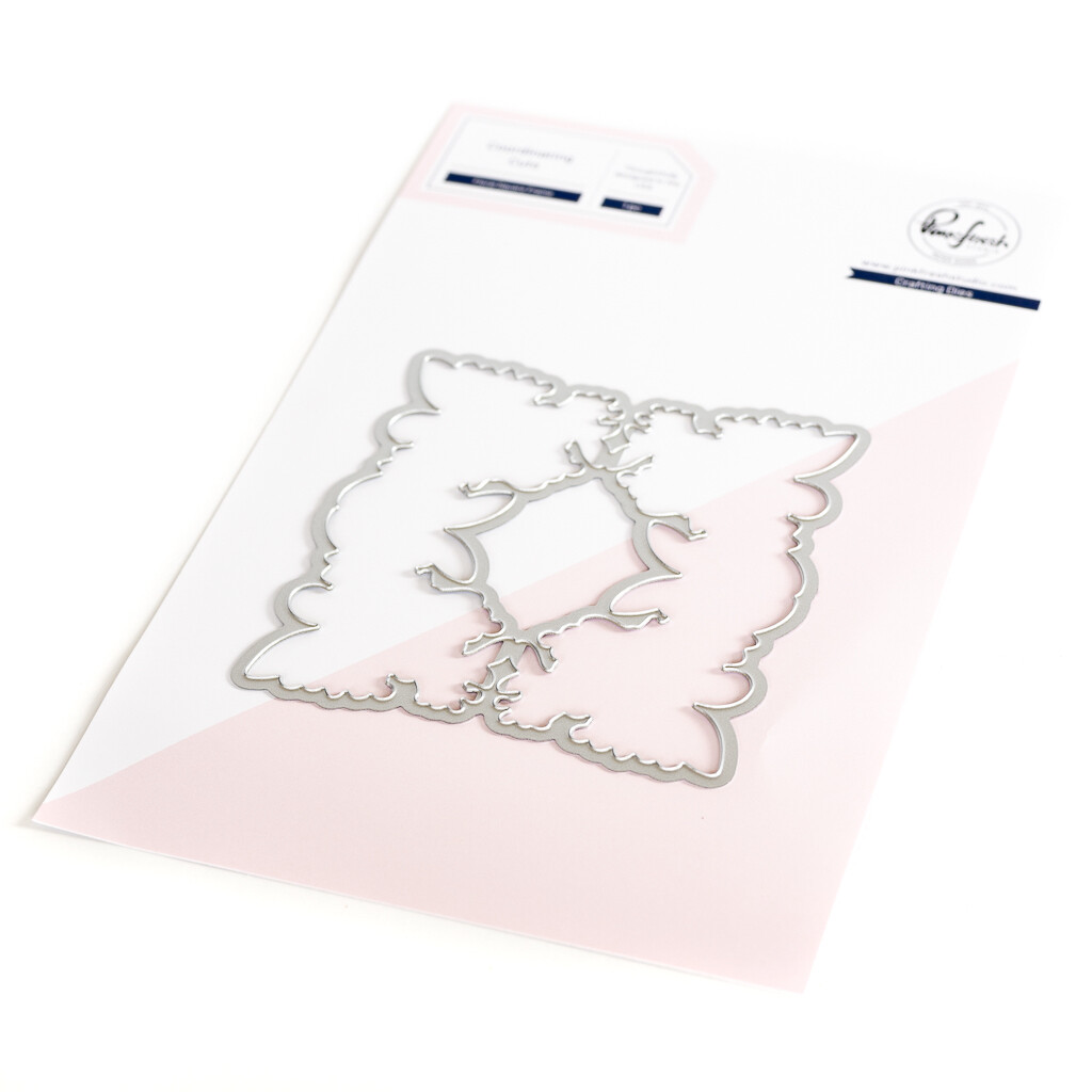 PinkFresh Studio - Floral Square Frame - Die set - 217623