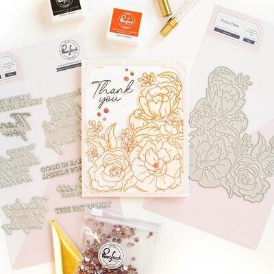 PinkFresh Studio - Camellias - Die Set - 217023