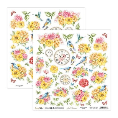ScrapBoys - 12 x 12 Collection - Bird Romance - BIRO-08 - 12 Sheets