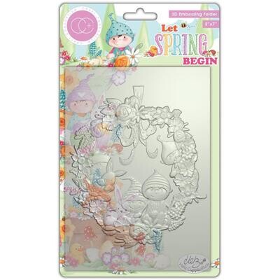 Craft Consortium - Let Spring Begin Collection - 3D Embossing Folder - CEMBS003