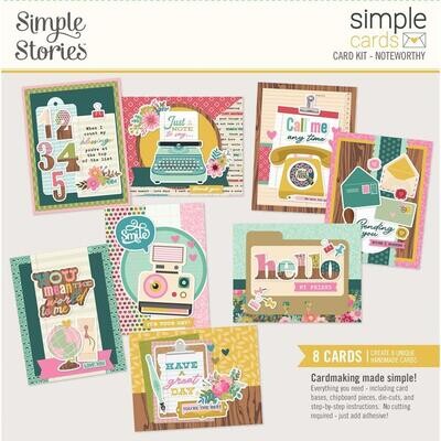 Simple Stories - Noteworthy Collection - Card Kit - NTW21331 - 8 cards