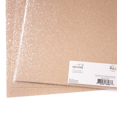 PinkFresh Studio - Essentials - Glitter Cardstock - 8.5" x 11" - Blush - PF146ES - 6 sheets