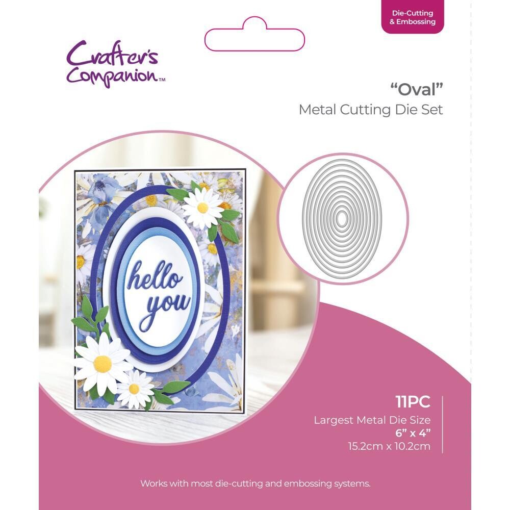 Crafters Companion - Dies - Nested Ovals - DNESTOVA - 11 pcs