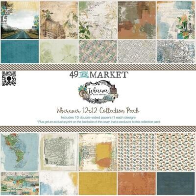 49 &amp; Market - Wherever Collection - 12 x 12 - Paper Pack - WHE25811 - 10 Sheets