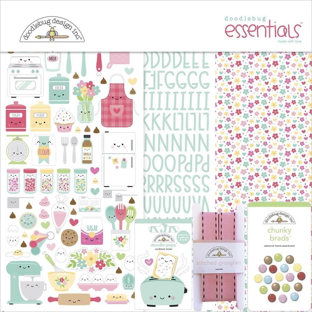 Doodlebug Design Inc - Page Kit - Doodlebug Essentials - Made With Love Page Kit - DB71030